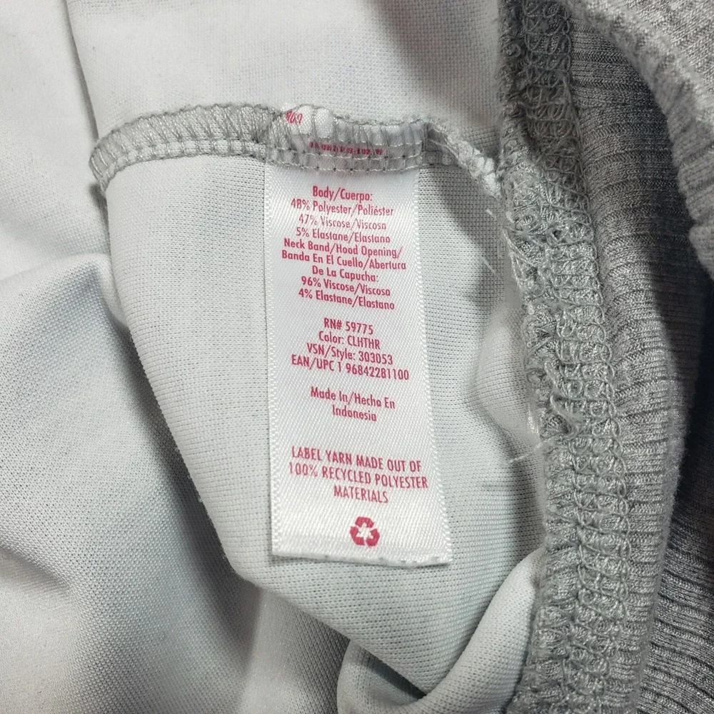 Justice‎ Sport Gray Hoodie Sweatshirt Pullover Activewear Girls XL (16/18)
